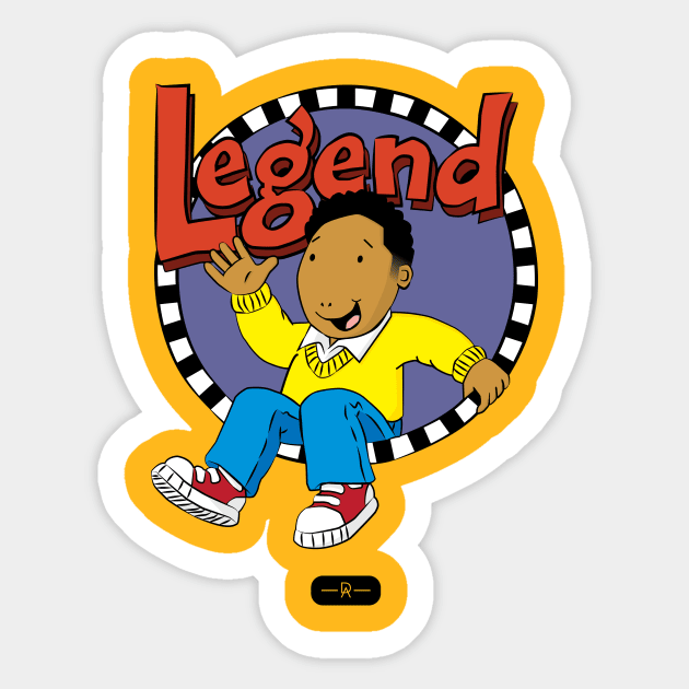 Arthur Legend Sticker by deenallydesigns